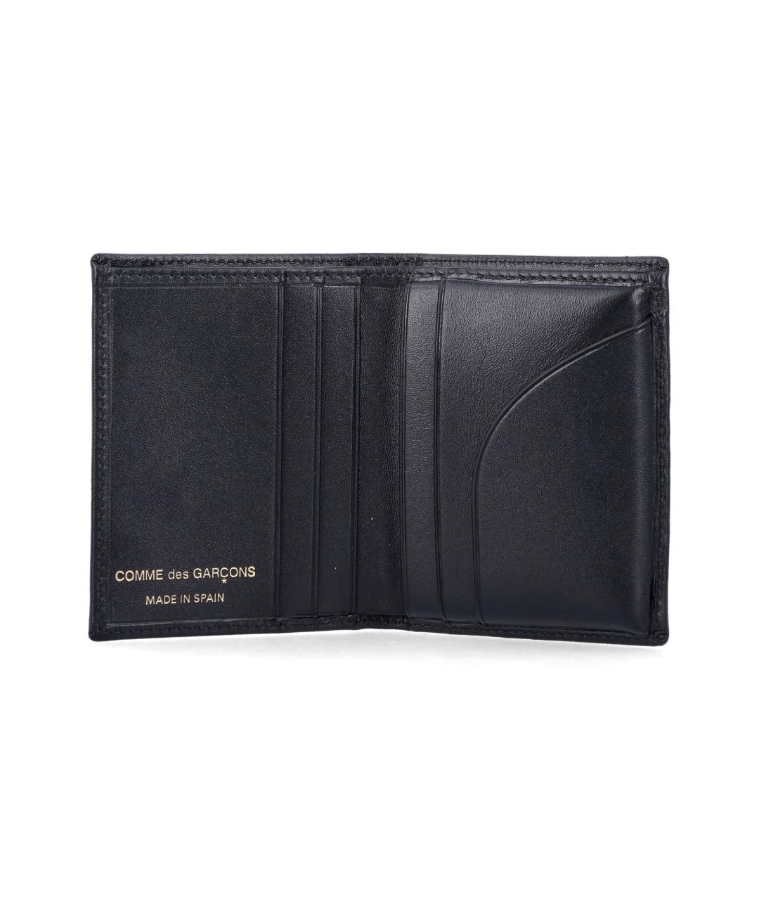 COMME DES GARÇONS WALLET Черный кожаный кардхолдер, фото 3