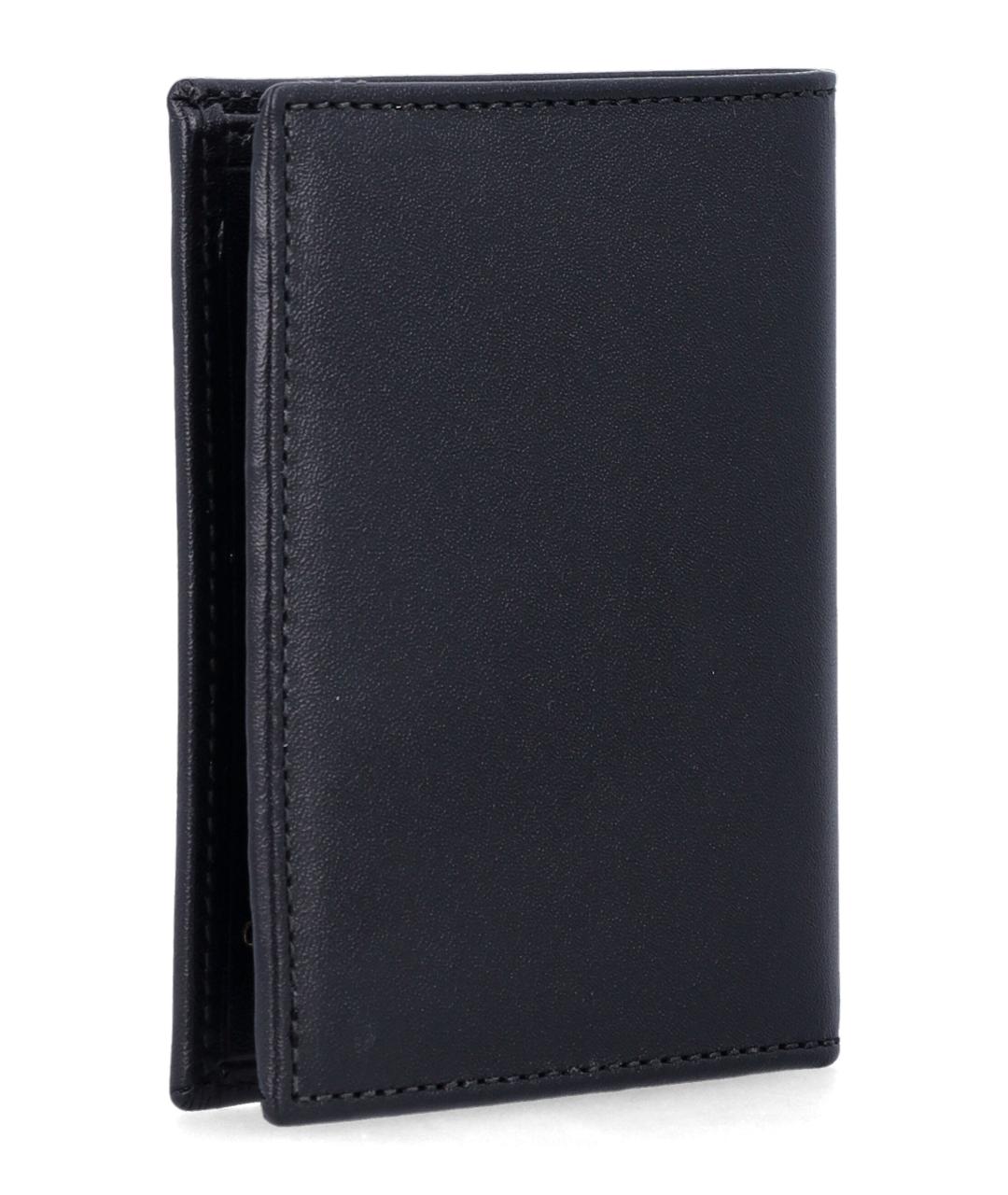 COMME DES GARÇONS WALLET Черный кожаный кардхолдер, фото 2