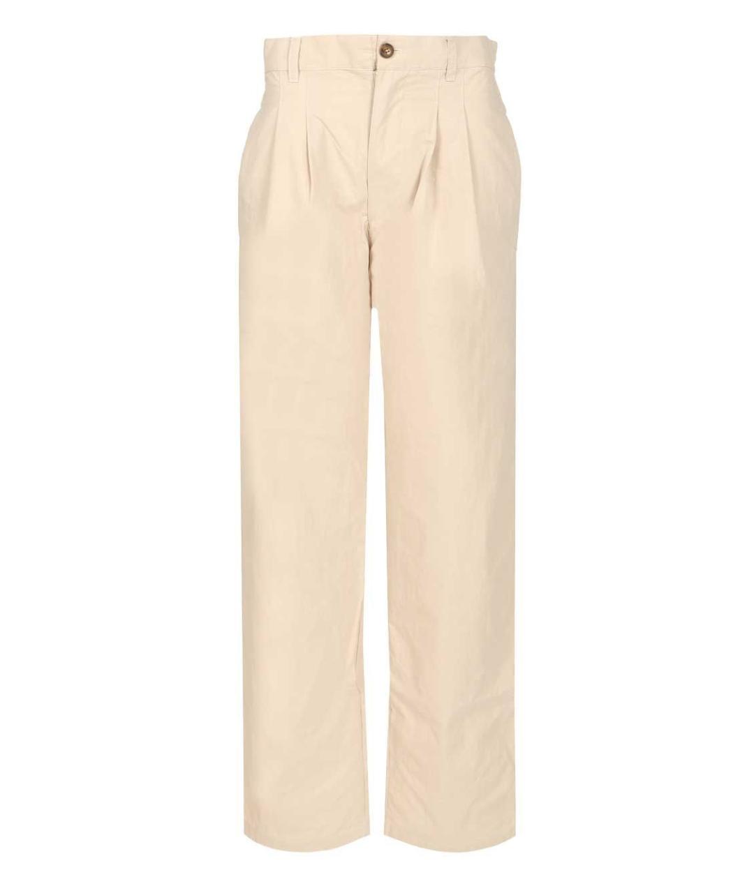 ISABEL MARANT Бежевые полиамидовые повседневные брюки, фото 1