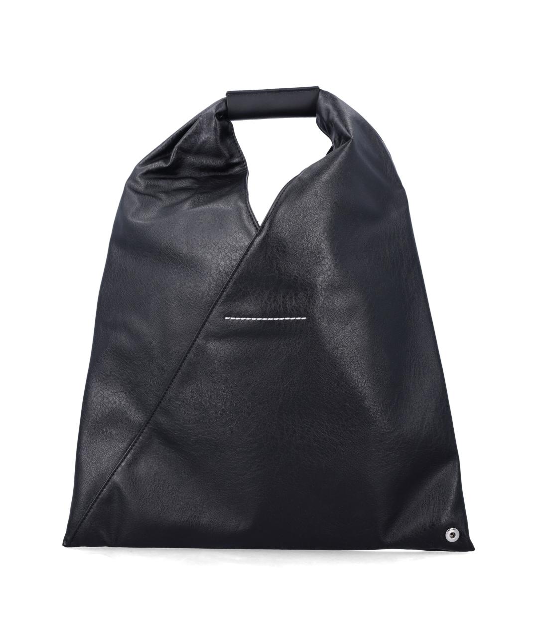 MM6 MAISON MARGIELA Черная сумка тоут из искусственной кожи, фото 3