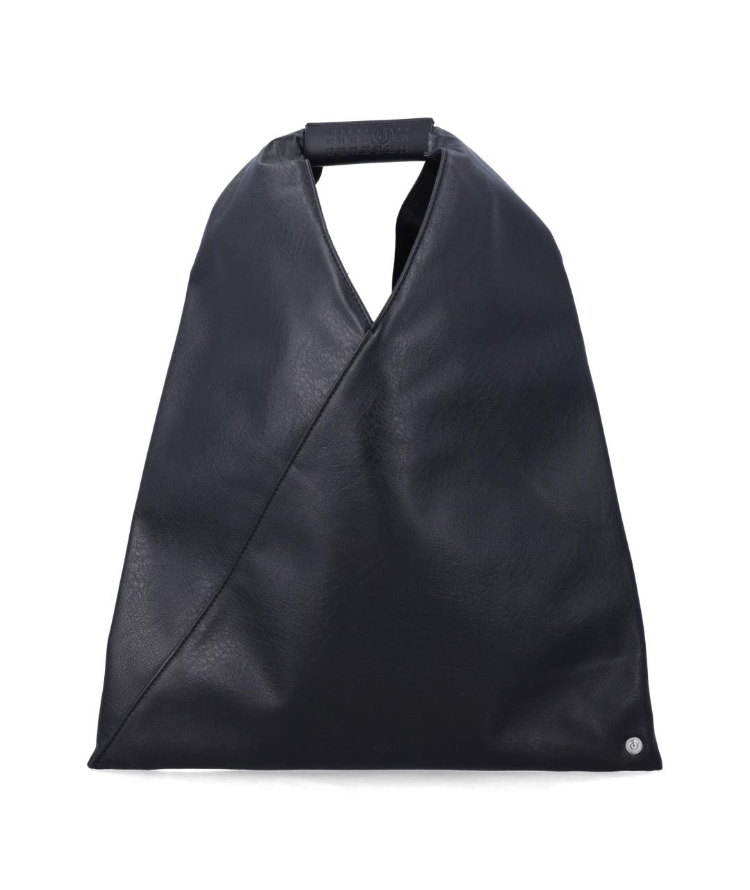 MM6 MAISON MARGIELA Черная сумка тоут из искусственной кожи, фото 1