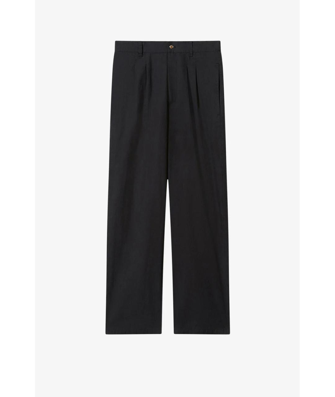 ISABEL MARANT Черные полиамидовые повседневные брюки, фото 1