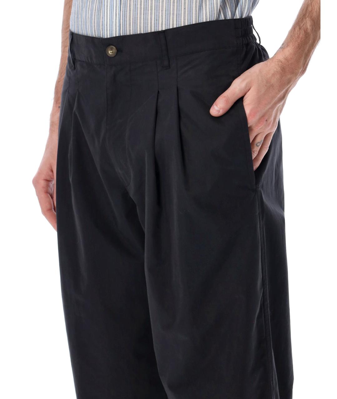 ISABEL MARANT Черные полиамидовые повседневные брюки, фото 3