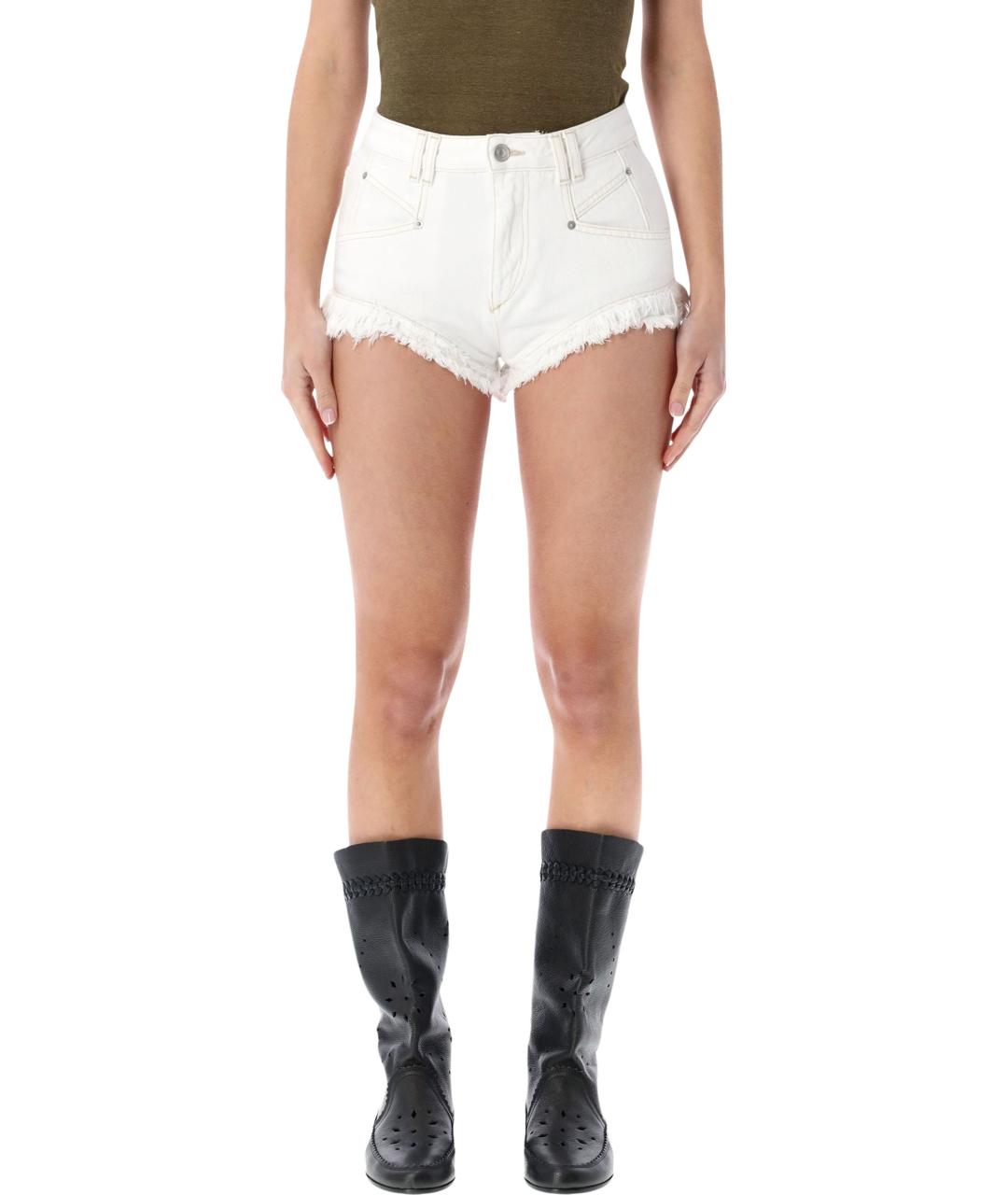 ISABEL MARANT ETOILE Белые деним шорты, фото 2