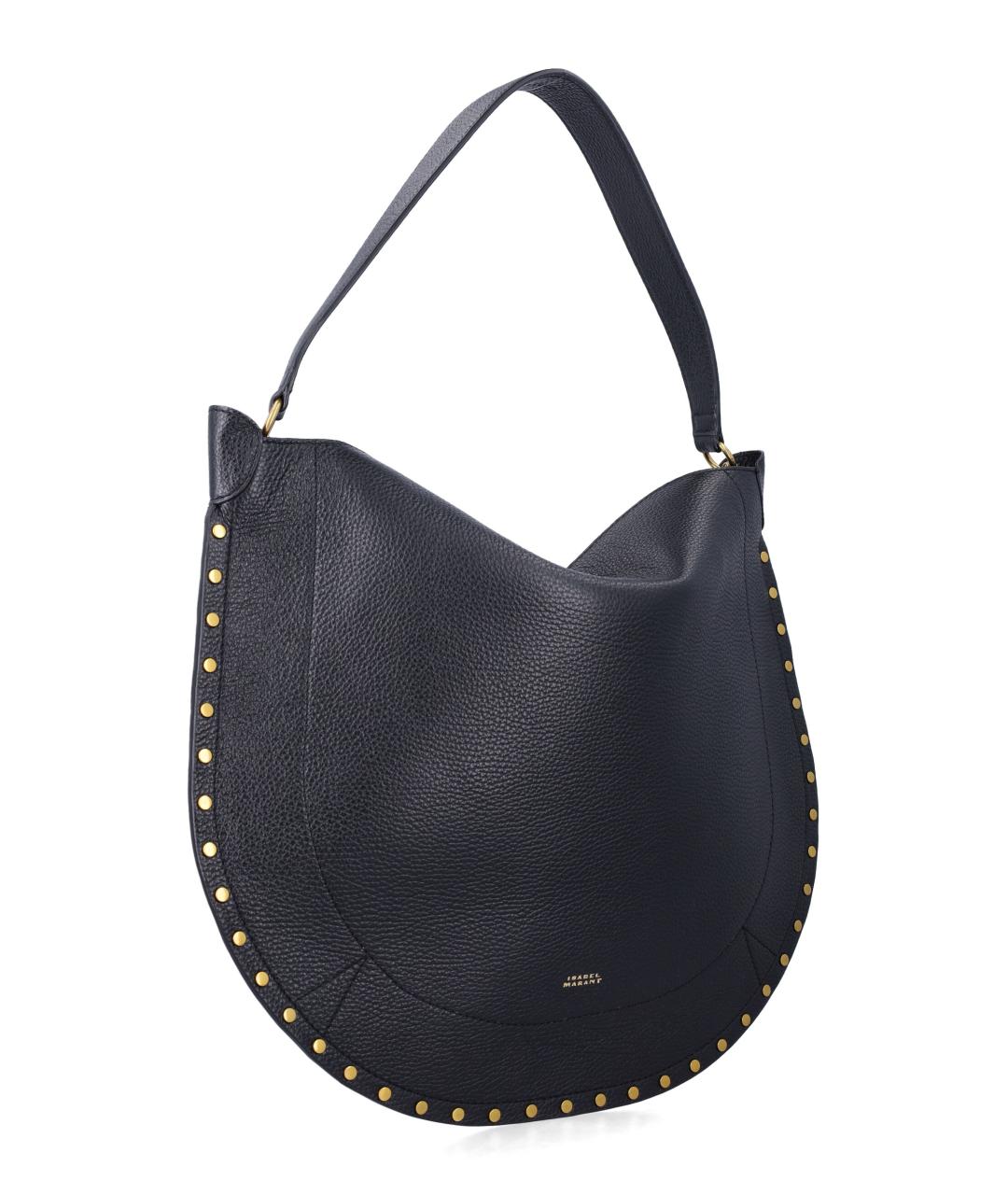 ISABEL MARANT Черная кожаная сумка через плечо, фото 2