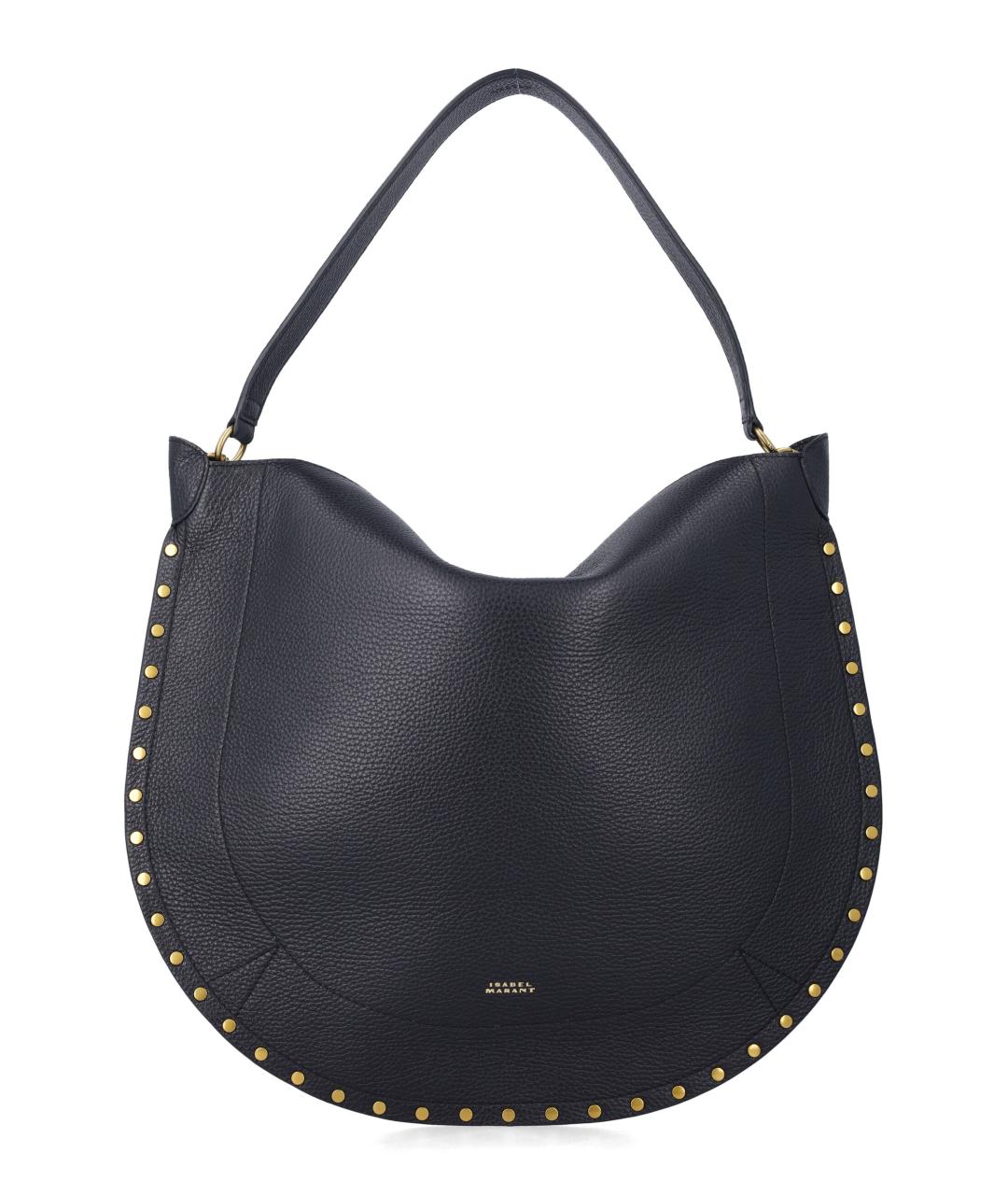 ISABEL MARANT Черная кожаная сумка через плечо, фото 1