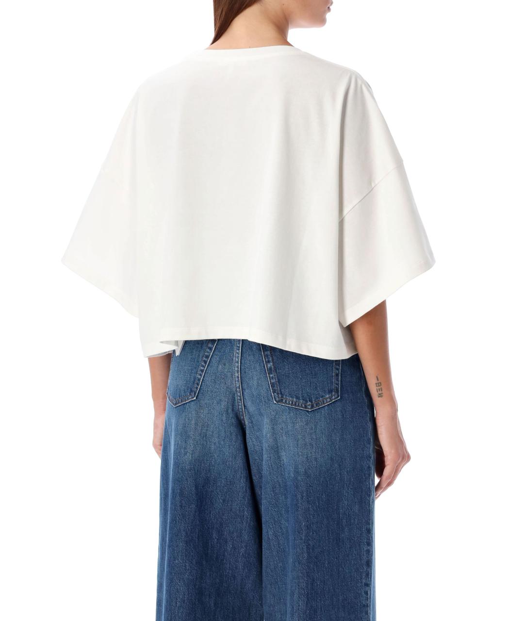 CHLOE Белая хлопковая футболка, фото 2