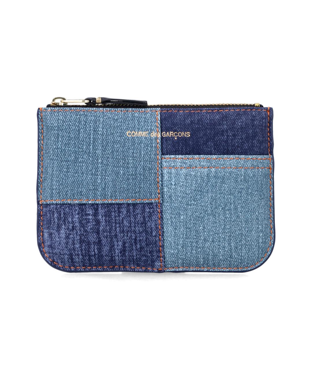 COMME DES GARÇONS WALLET Синий кожаный кошелек, фото 1