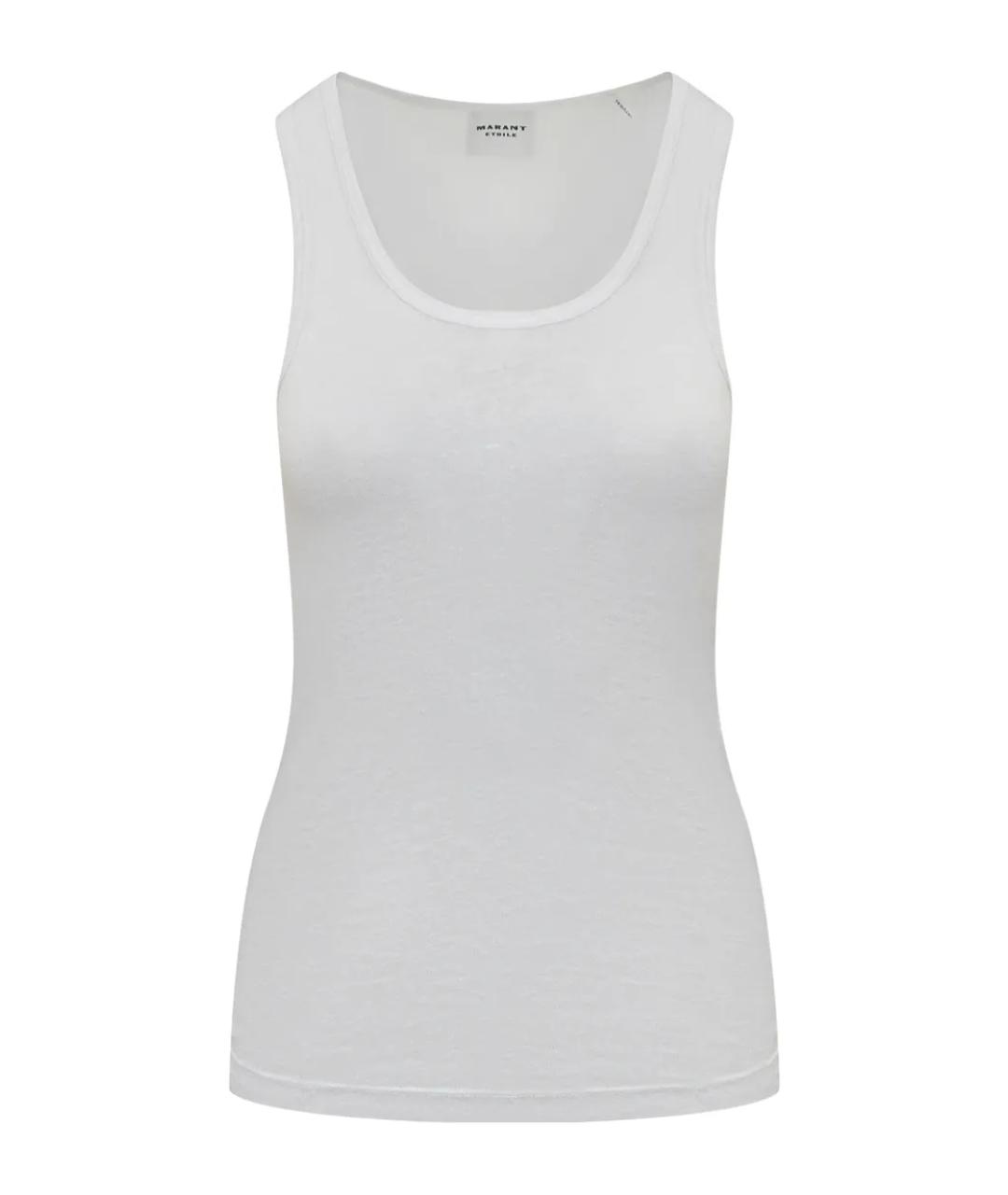 ISABEL MARANT ETOILE Белая льняная майка, фото 1