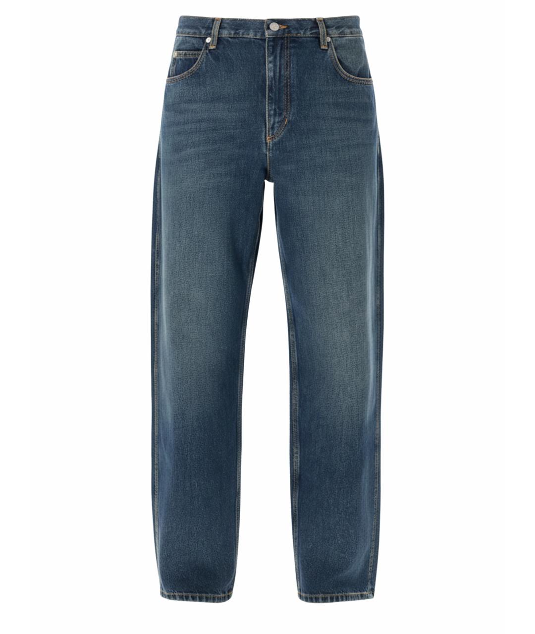ISABEL MARANT Синие хлопковые прямые джинсы, фото 1