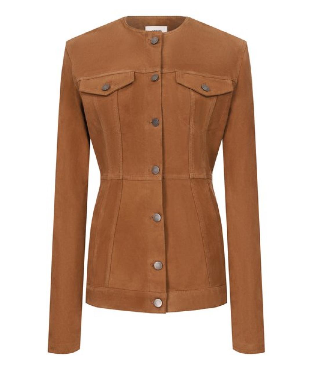 HAIKURE Коричневая замшевая куртка, фото 1