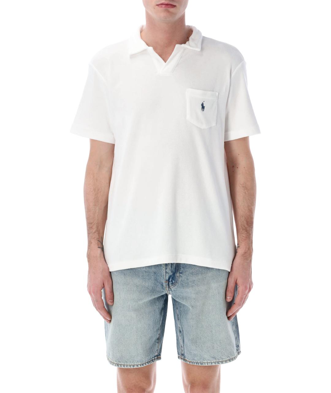 POLO RALPH LAUREN Белая хлопковая футболка, фото 1