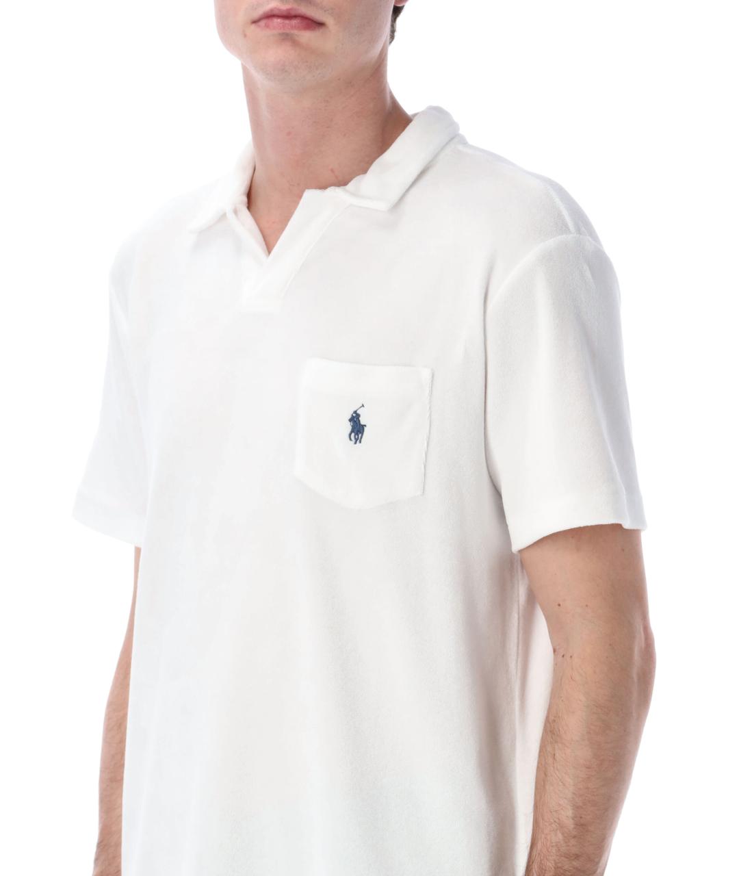 POLO RALPH LAUREN Белая хлопковая футболка, фото 3