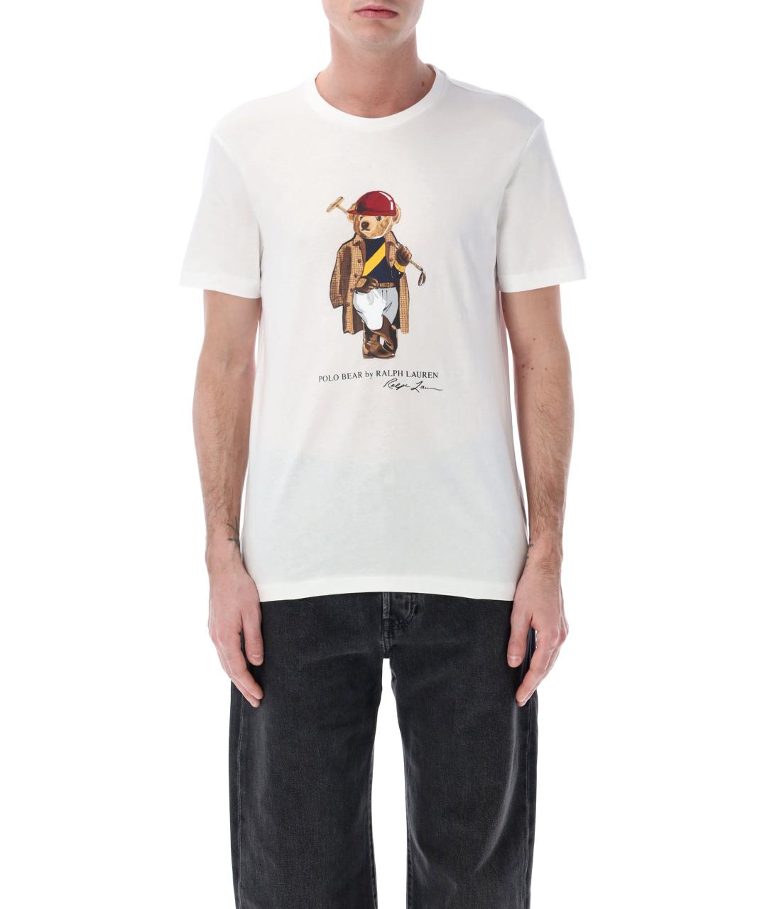 POLO RALPH LAUREN Белая хлопковая футболка, фото 1