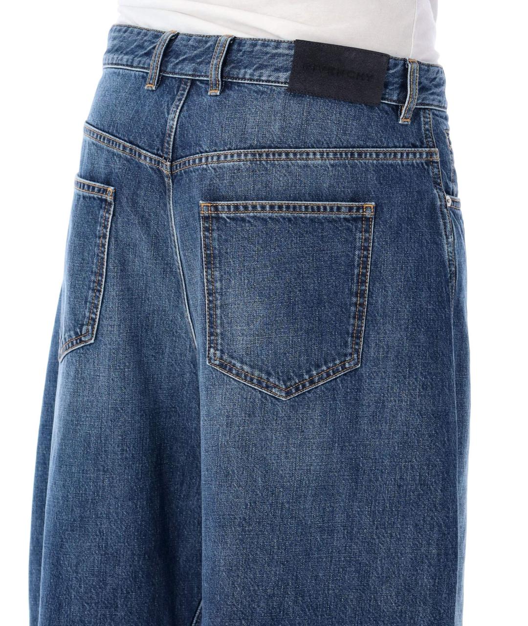 GIVENCHY Синие хлопковые прямые джинсы, фото 3