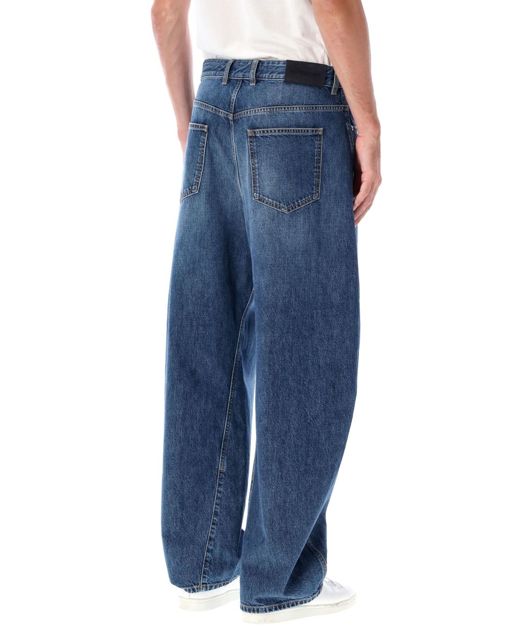 GIVENCHY Синие хлопковые прямые джинсы, фото 2