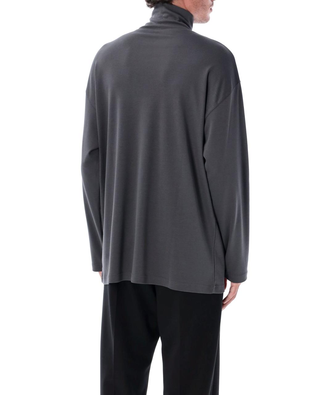 LEMAIRE Серая хлопковая водолазка, фото 3