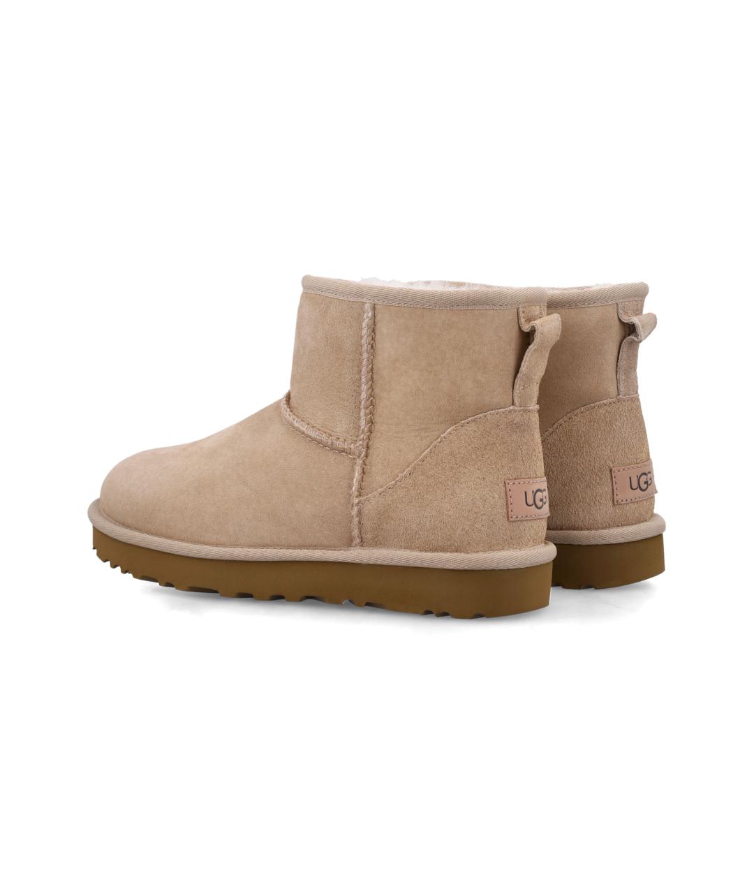 UGG AUSTRALIA Бежевые замшевые ботинки, фото 4