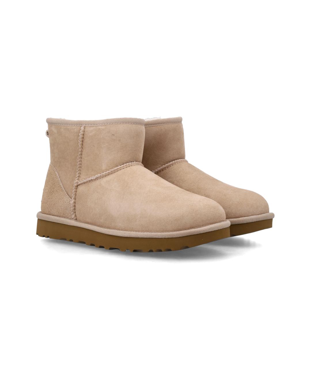 UGG AUSTRALIA Бежевые замшевые ботинки, фото 2