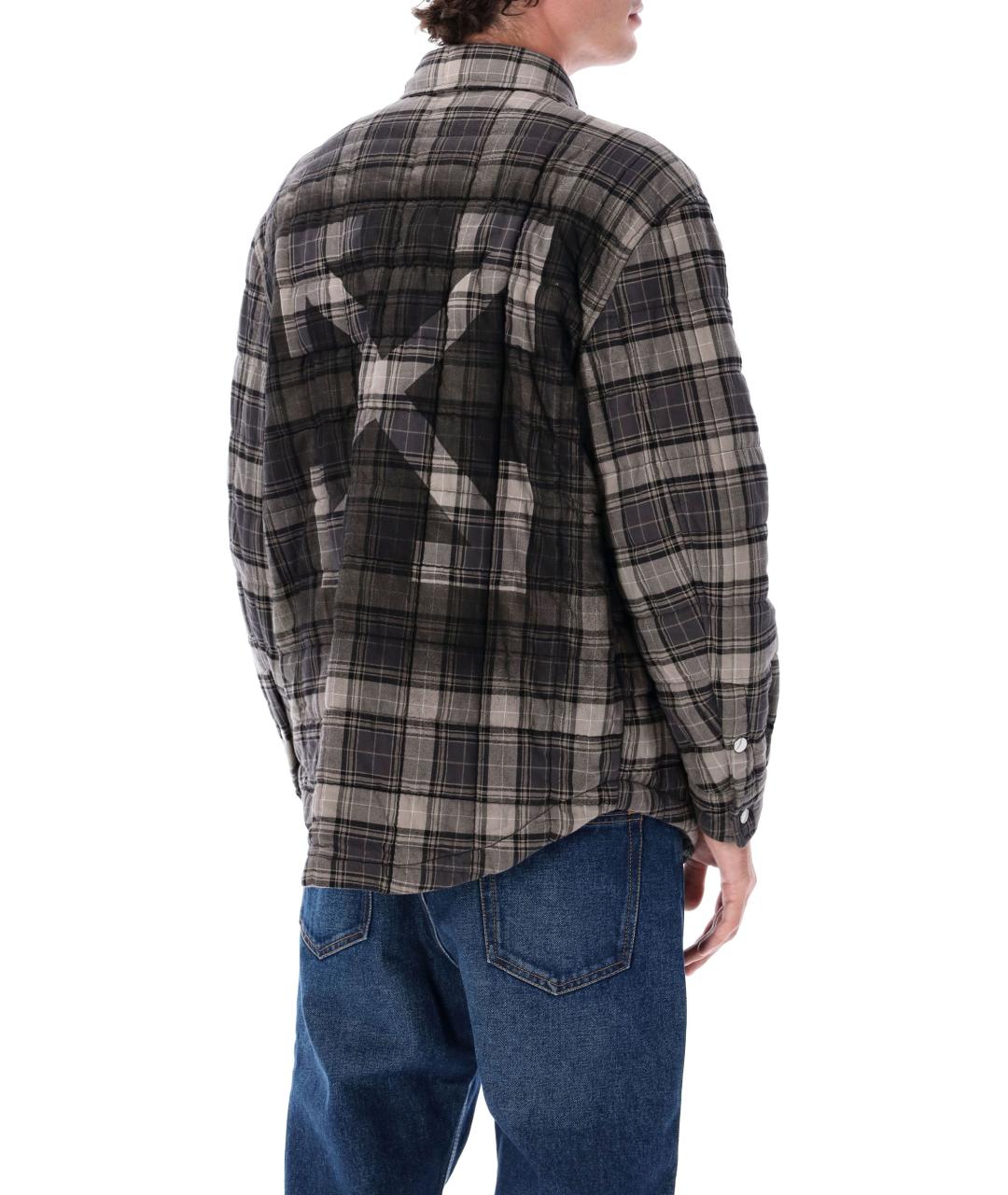 OFF-WHITE Серая хлопковая куртка, фото 2