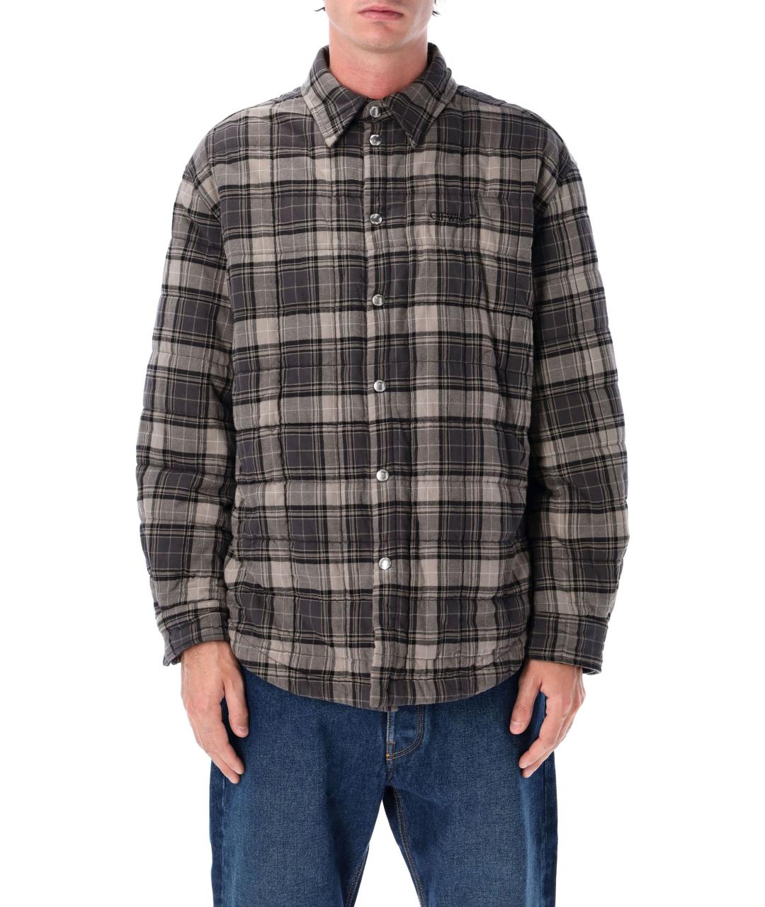 OFF-WHITE Серая хлопковая куртка, фото 4