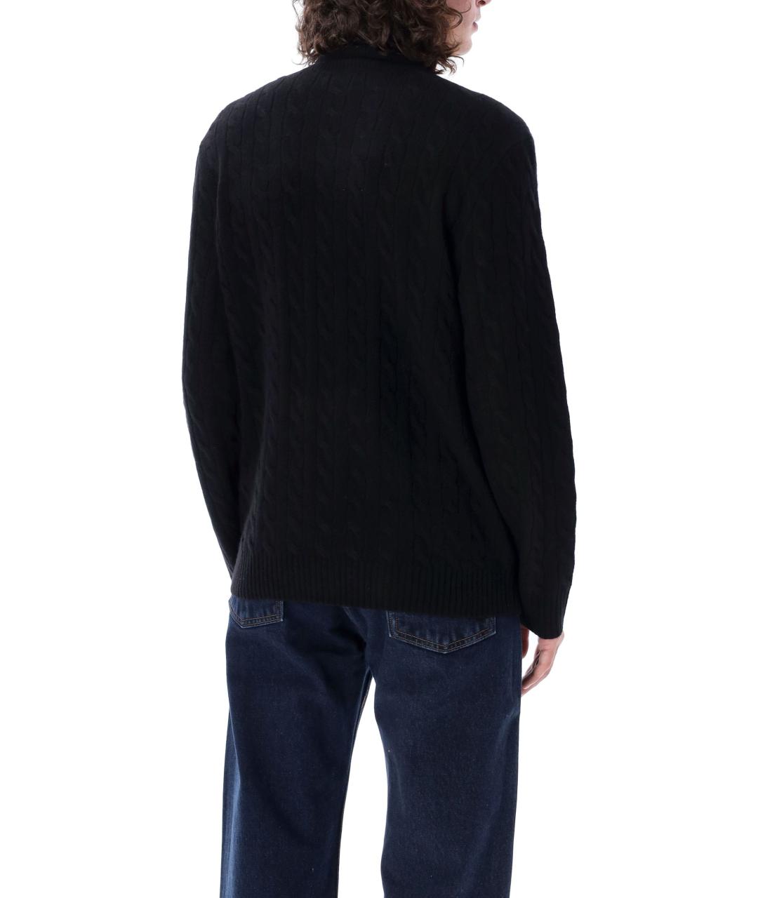 POLO RALPH LAUREN Черный шерстяной джемпер / свитер, фото 3