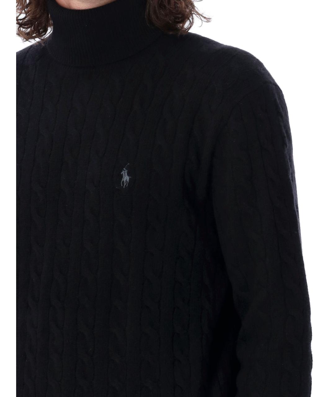 POLO RALPH LAUREN Черный шерстяной джемпер / свитер, фото 4