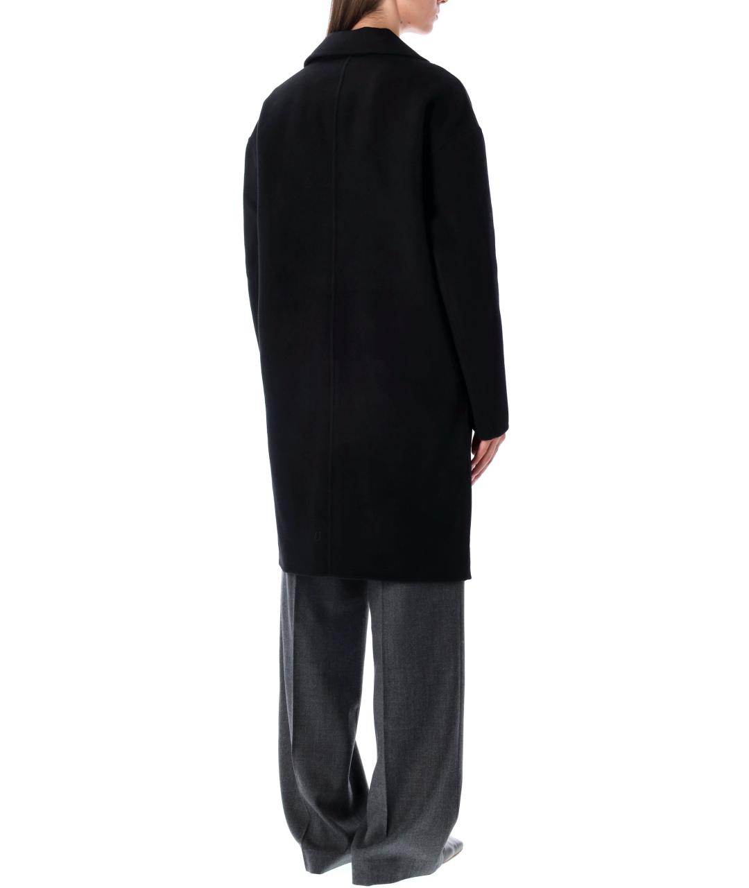 ANINE BING Черное шерстяное пальто, фото 2
