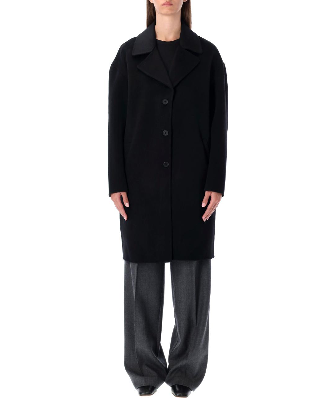 ANINE BING Черное шерстяное пальто, фото 4