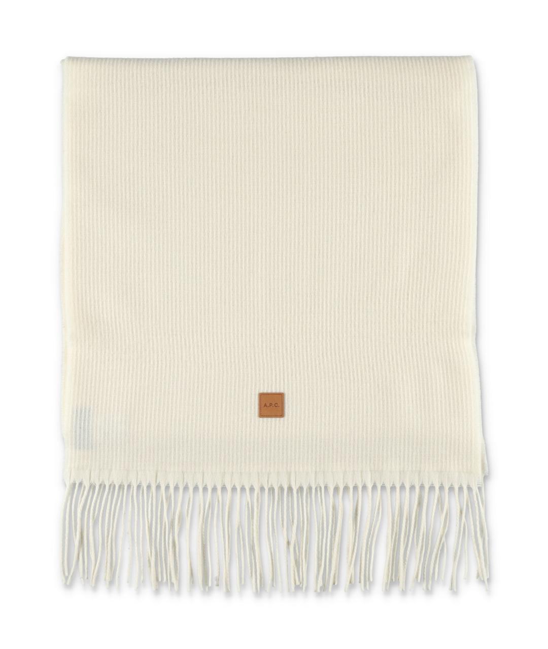 A.P.C. Бежевый шерстяной шарф, фото 1
