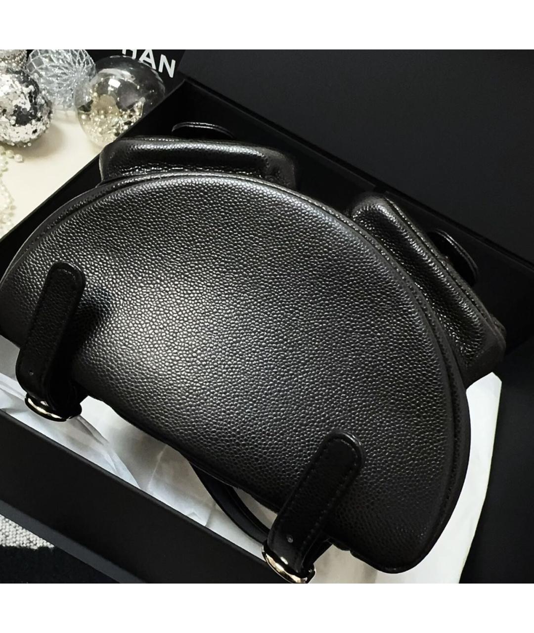 CHANEL Черный кожаный рюкзак, фото 8
