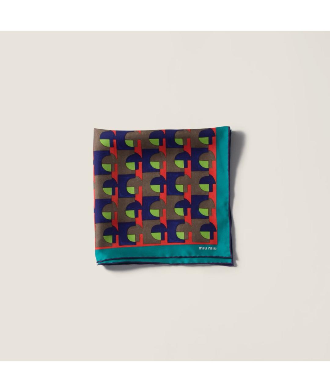 MIU MIU Мульти шелковый платок, фото 4