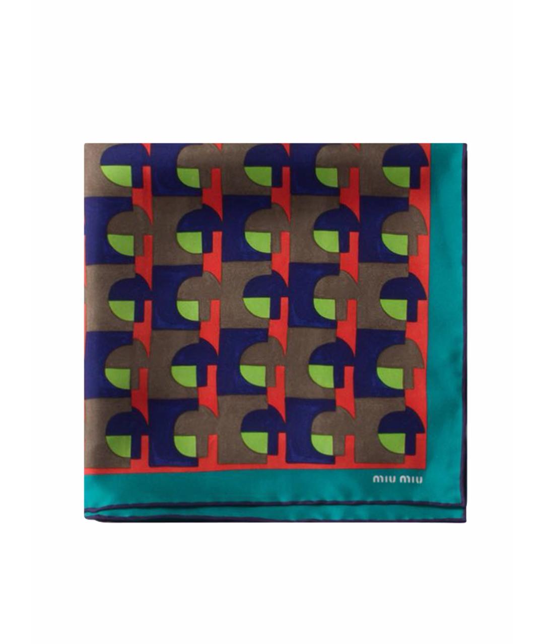 MIU MIU Мульти шелковый платок, фото 1