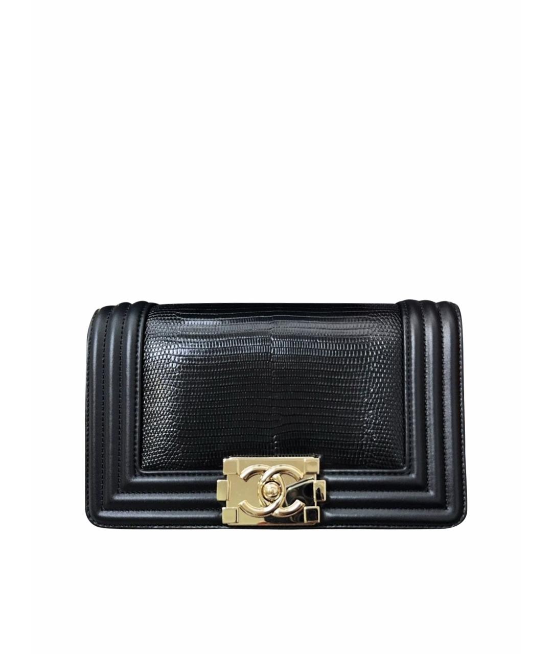 CHANEL Черная кожаная сумка через плечо, фото 1