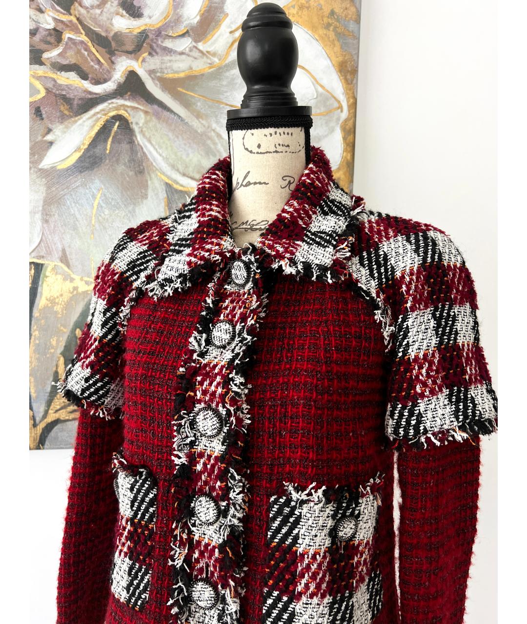 CHANEL Твидовый жакет/пиджак, фото 5