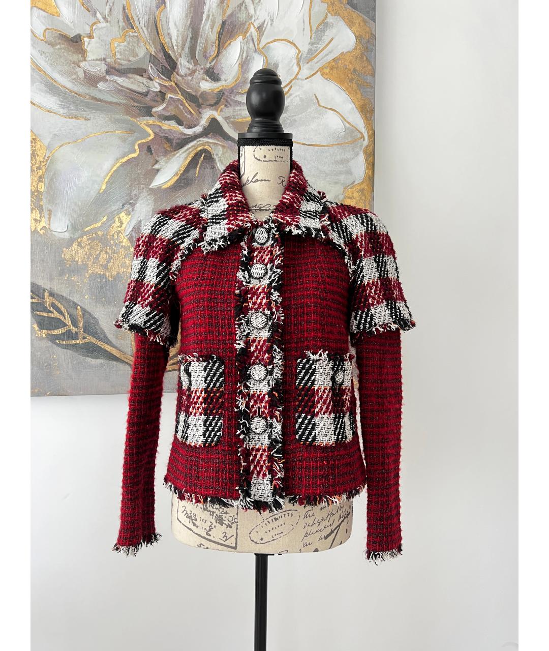 CHANEL Твидовый жакет/пиджак, фото 3
