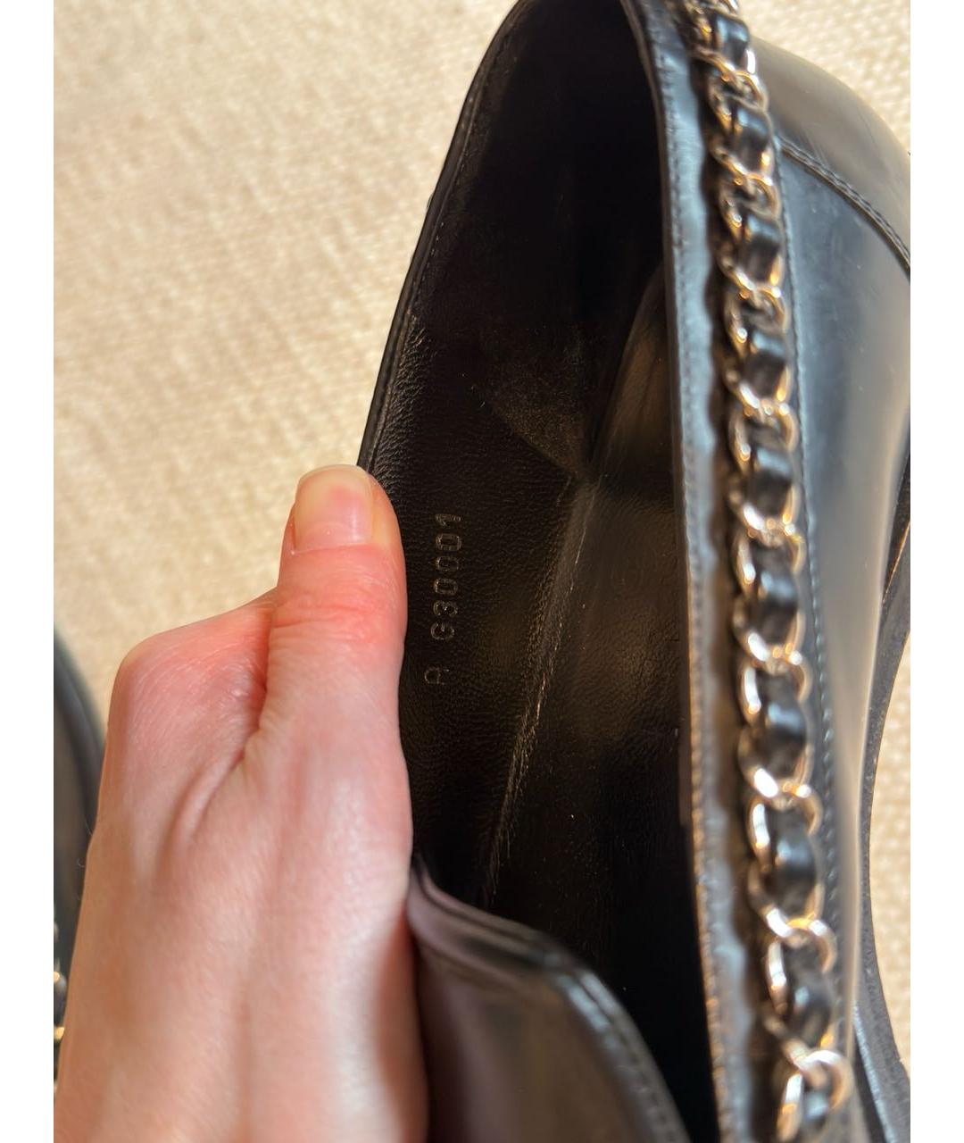 CHANEL Черные кожаные лоферы, фото 7