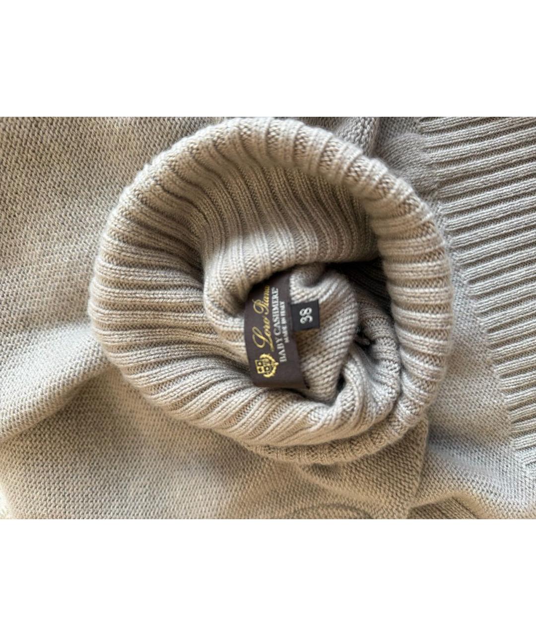 LORO PIANA Серый кашемировый джемпер / свитер, фото 3