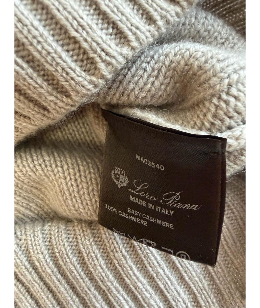 LORO PIANA Серый кашемировый джемпер / свитер, фото 2