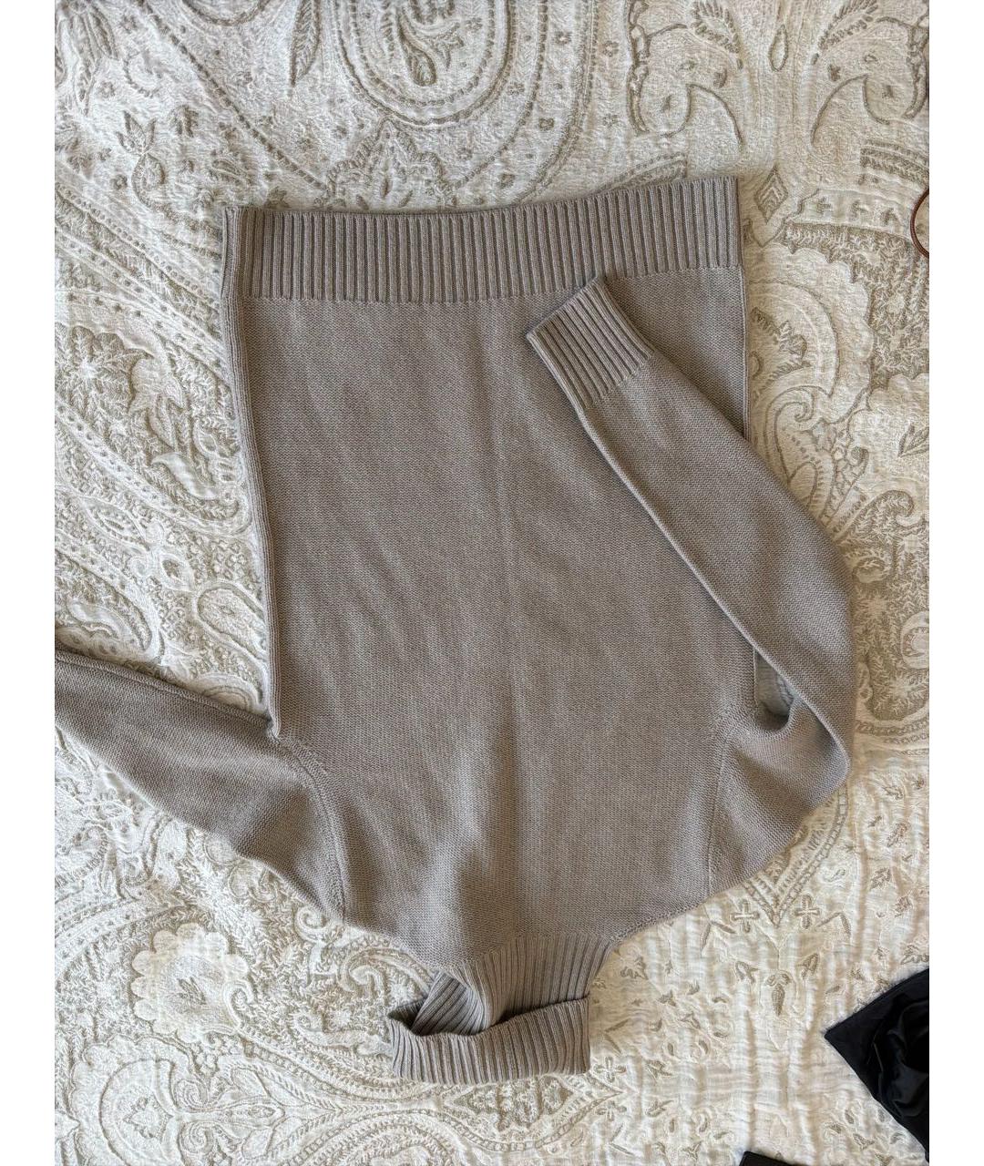 LORO PIANA Серый кашемировый джемпер / свитер, фото 4