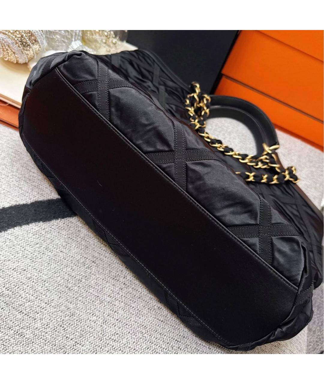 CHANEL Черная сумка тоут, фото 6