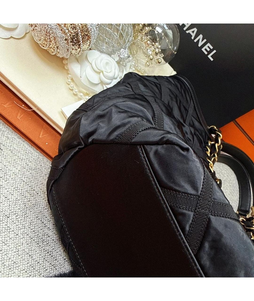 CHANEL Черная сумка тоут, фото 8