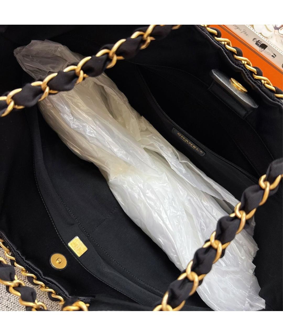 CHANEL Черная сумка тоут, фото 4