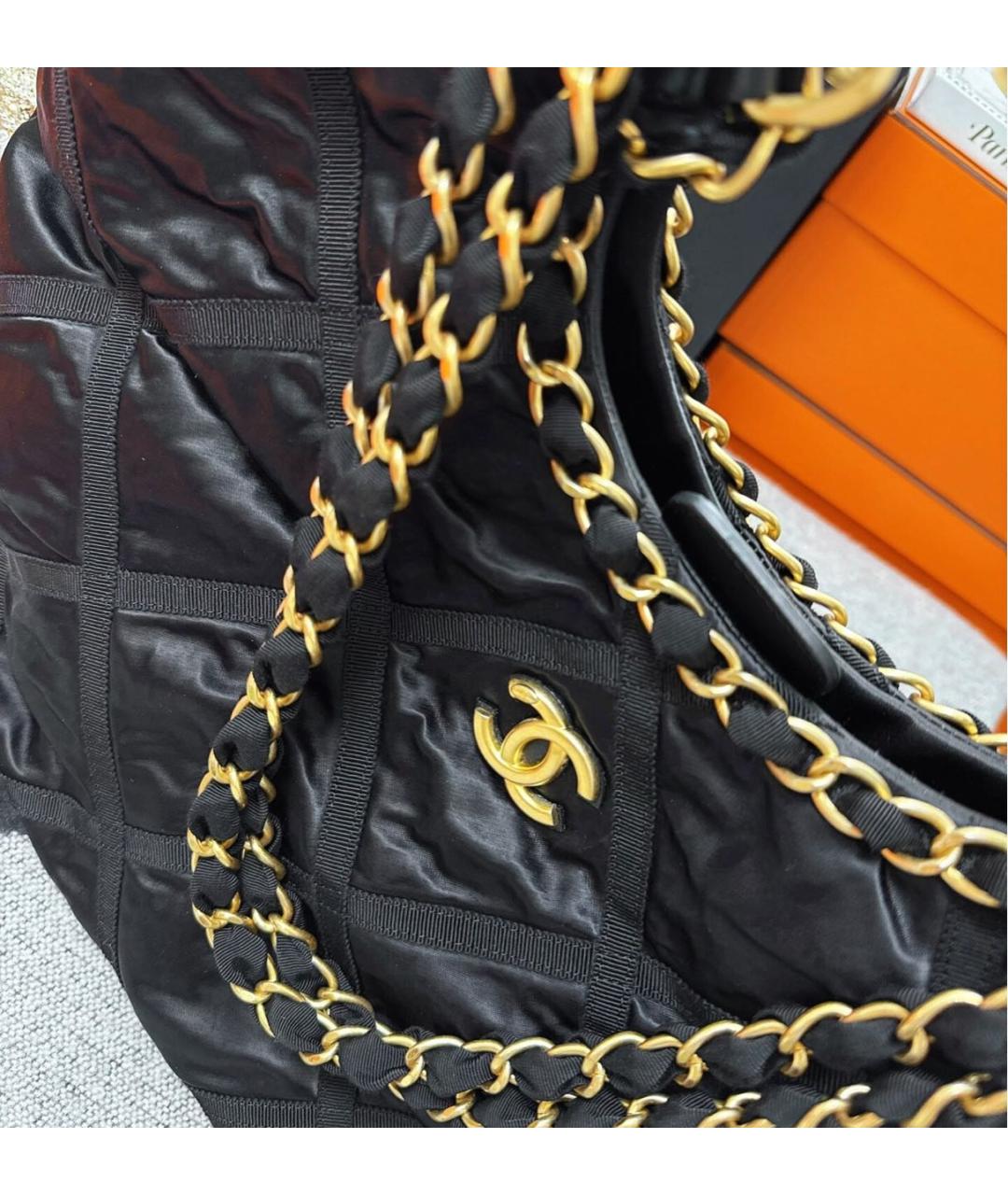 CHANEL Черная сумка тоут, фото 3