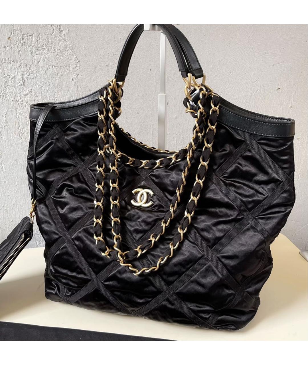 CHANEL Черная сумка тоут, фото 2