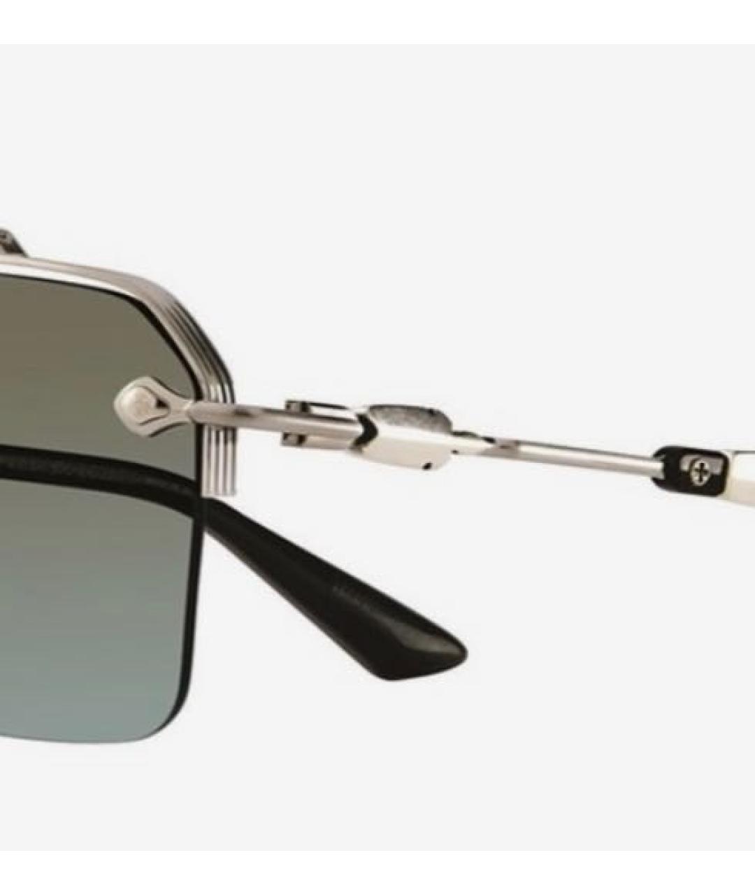 CHROME HEARTS Серебряные металлические солнцезащитные очки, фото 2