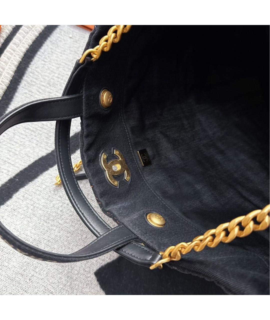 CHANEL Черная сумка тоут, фото 5