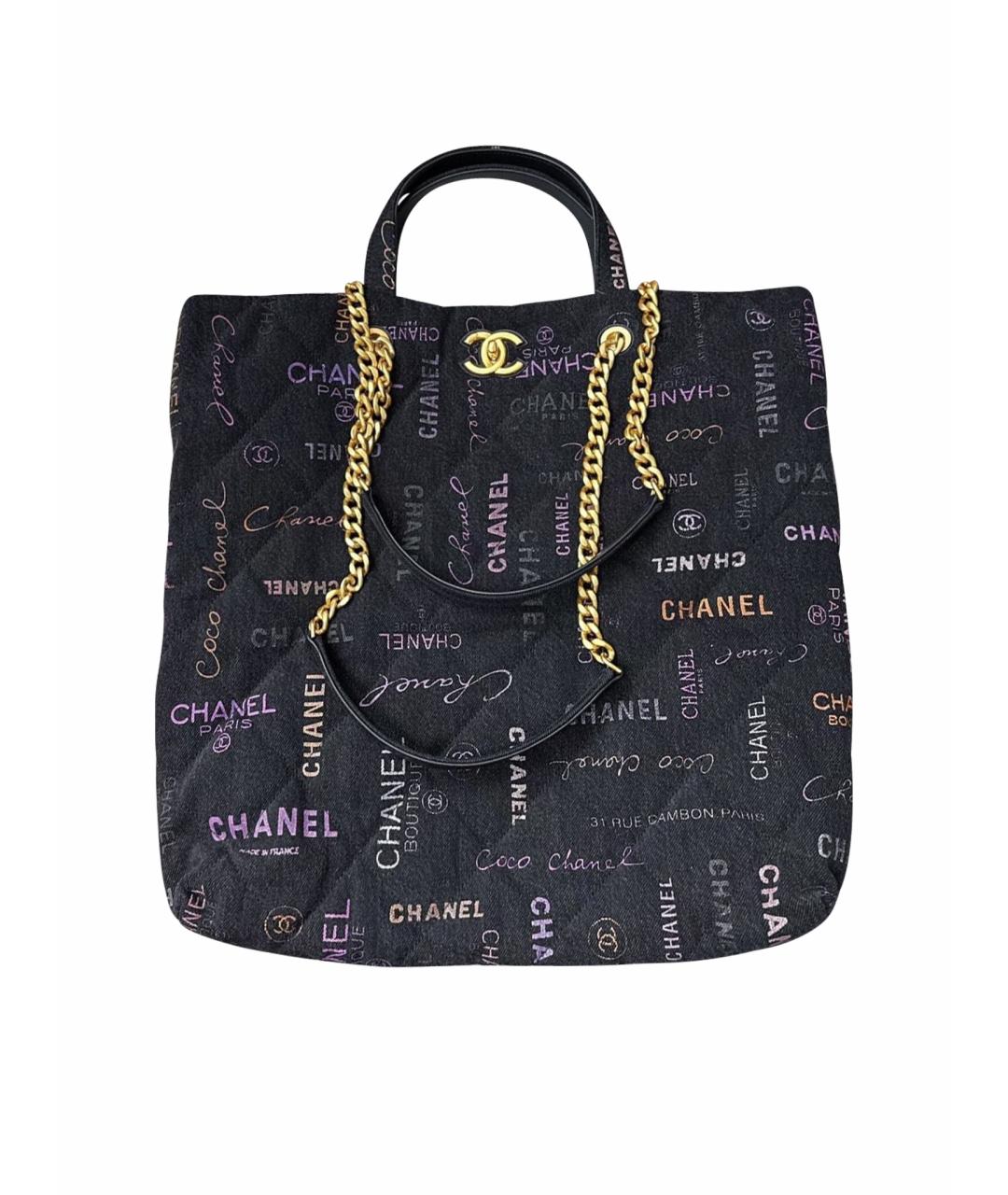 CHANEL Черная сумка тоут, фото 1