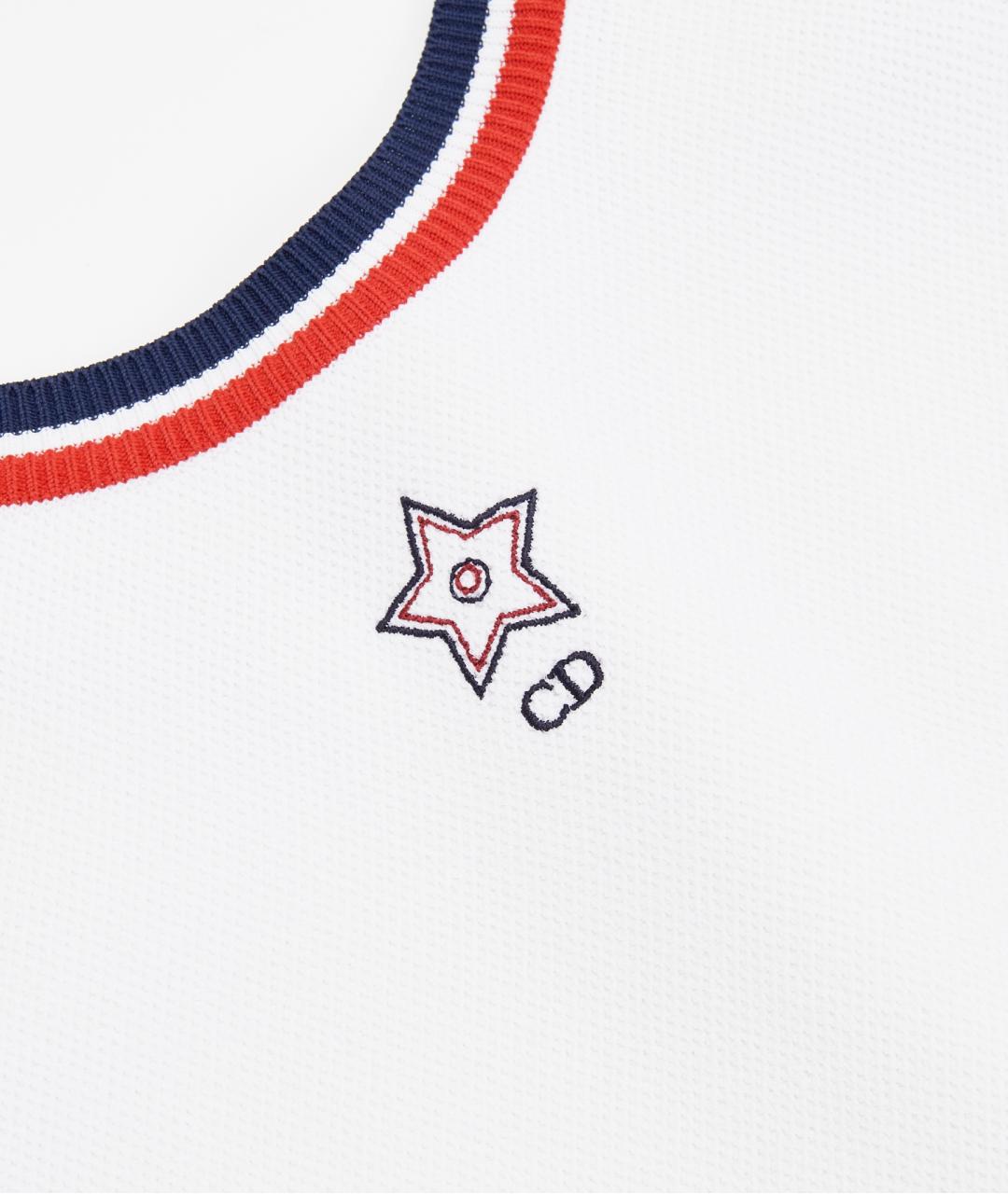 CHRISTIAN DIOR Белая вискозная майка, фото 4