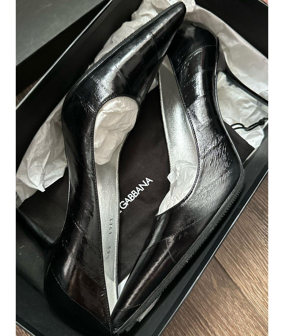 DOLCE&GABBANA Черные туфли, фото 5